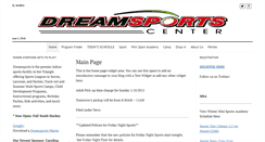 Desktop Screenshot of dreamsportscenter.com